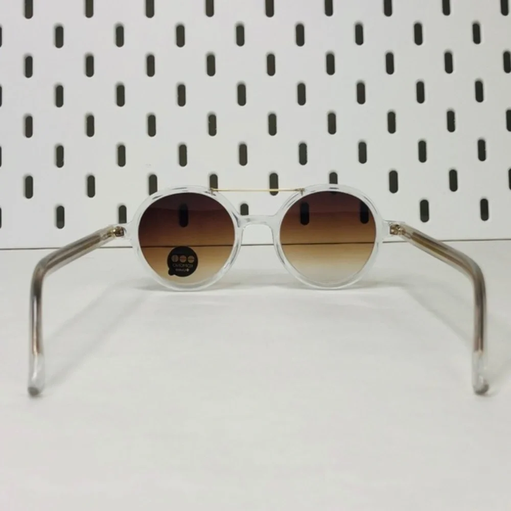 KOMONO sunglasses NEW Vivien Clear round gold UV400 - Picture 10 of 16